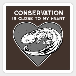 Hellbender Conservation Heart Magnet